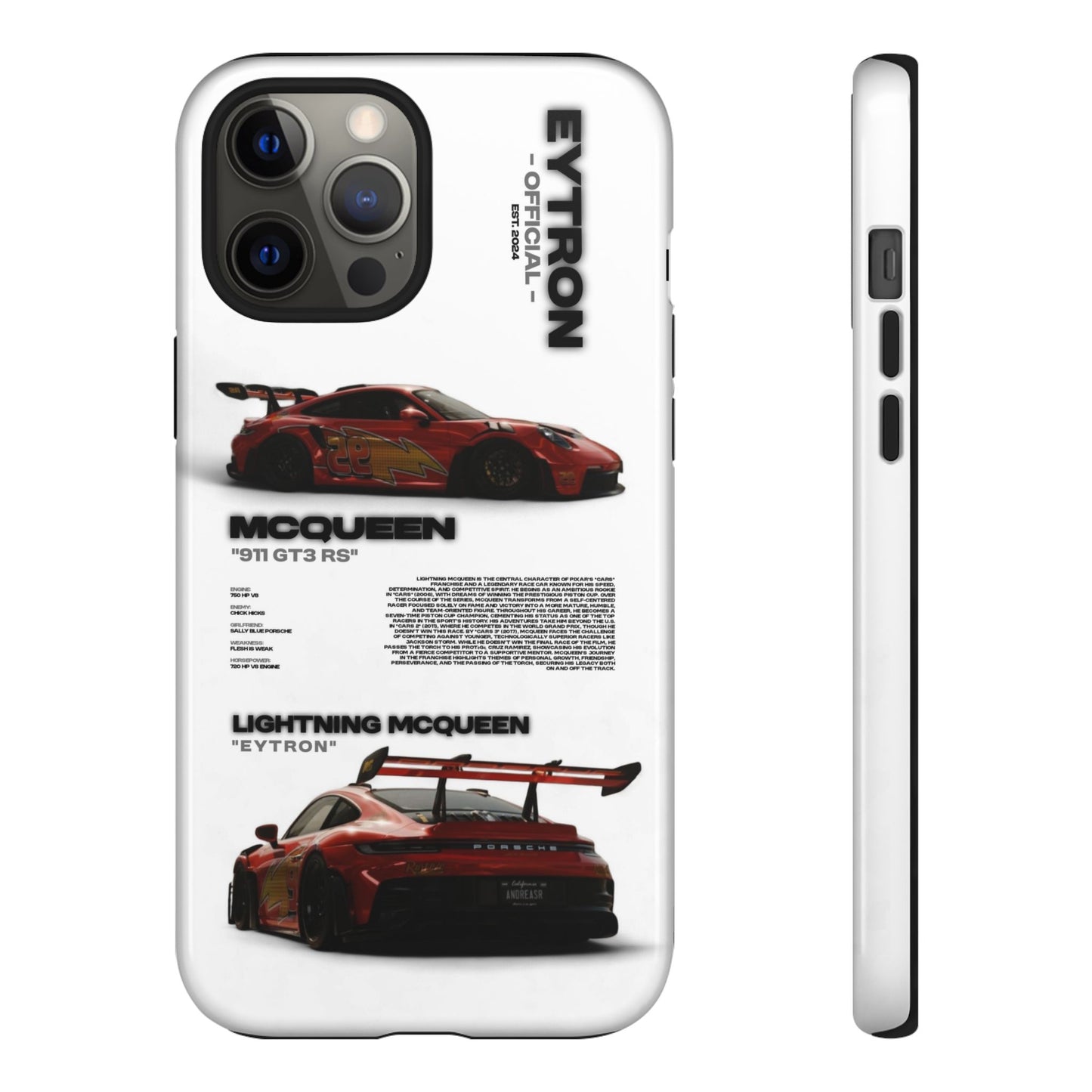 "McQueen" White Tough Case