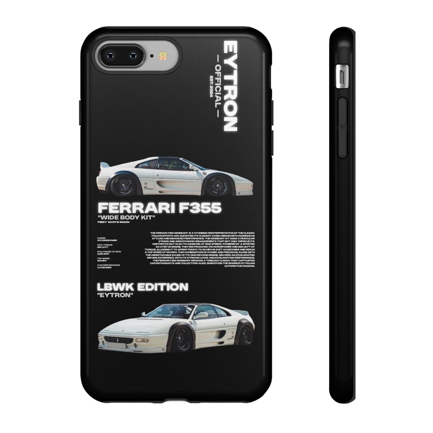 "Fiery White Moon" Sturdy Case