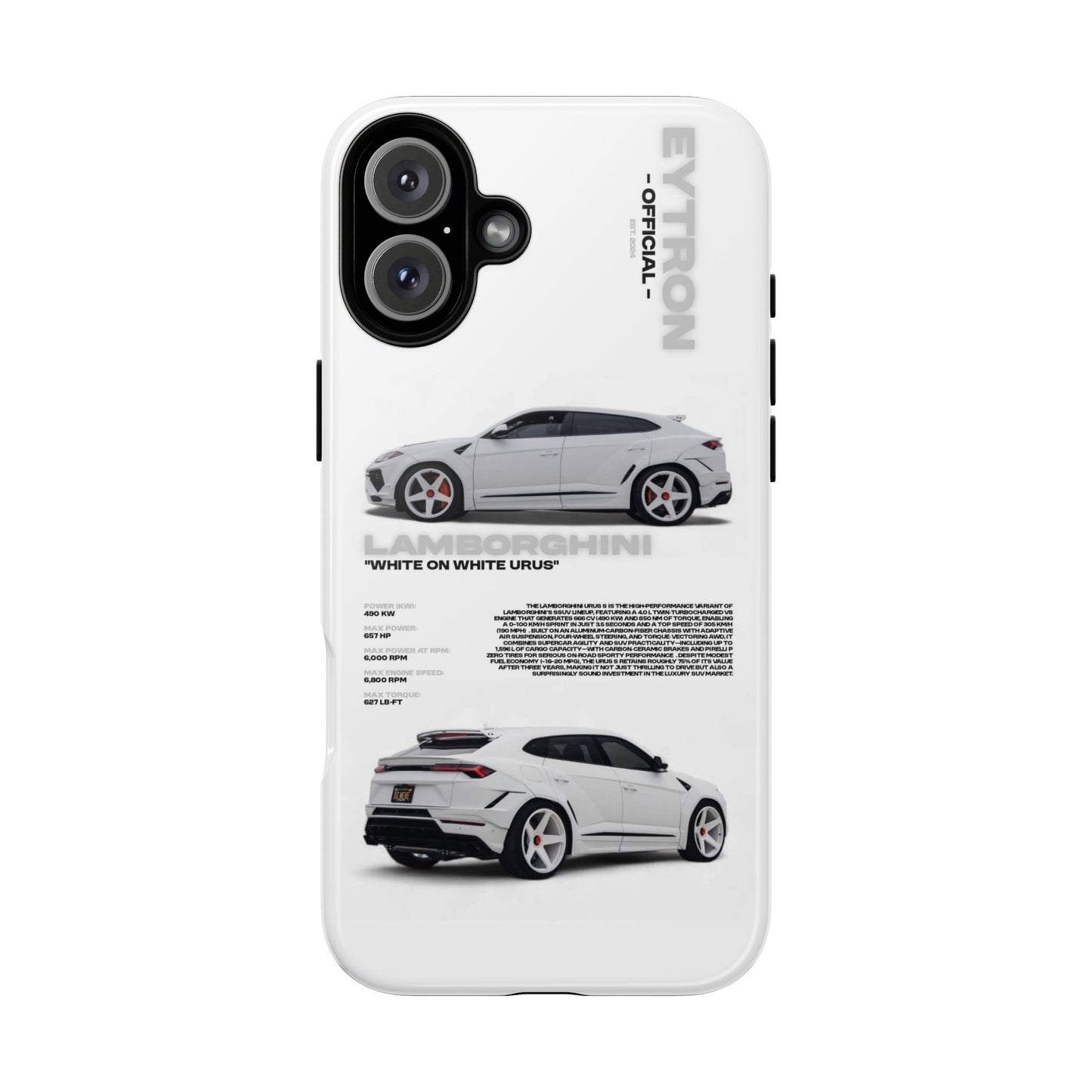 "White On White Urus" Sturdy Case