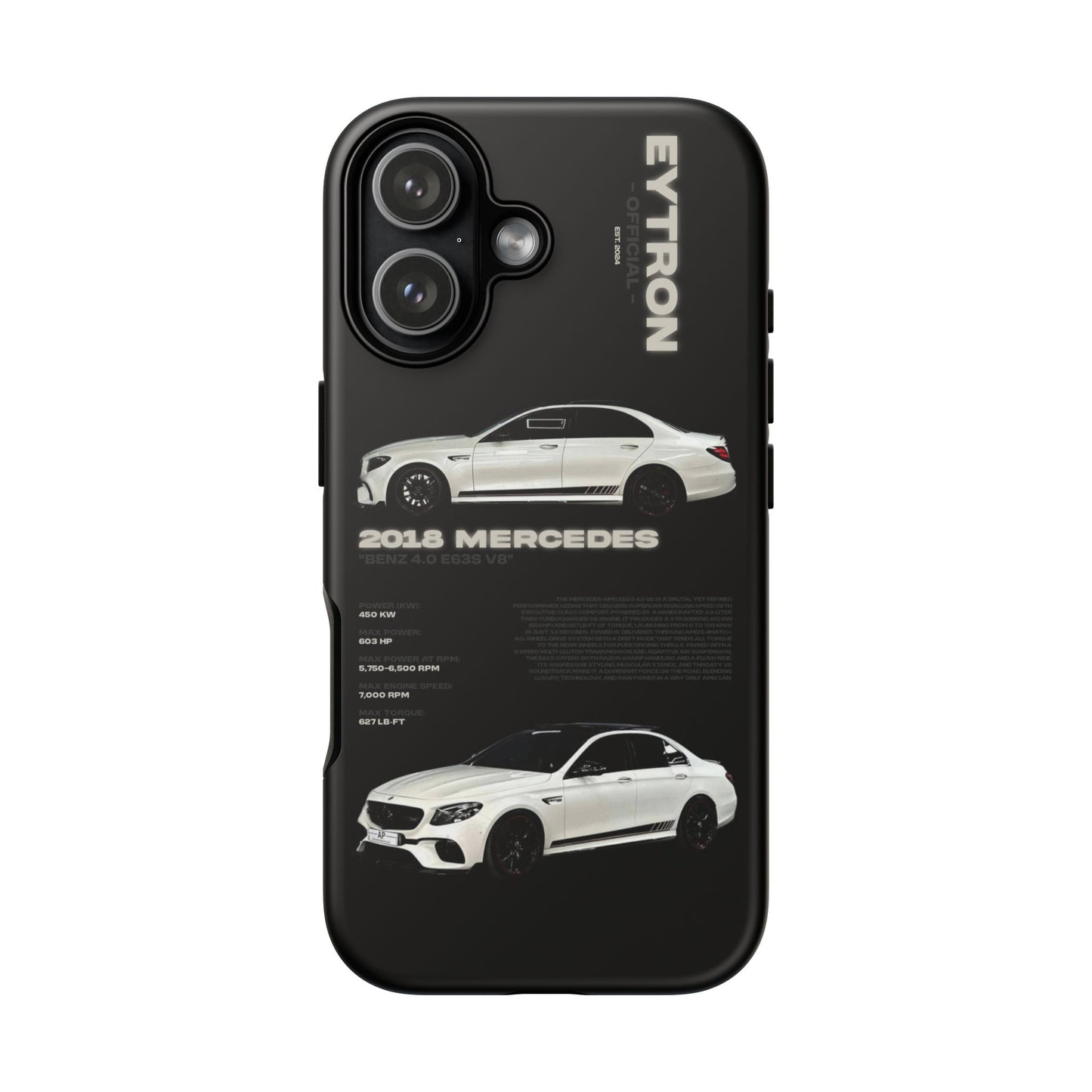 "Benz 4.0 E63S V8" Sturdy Case