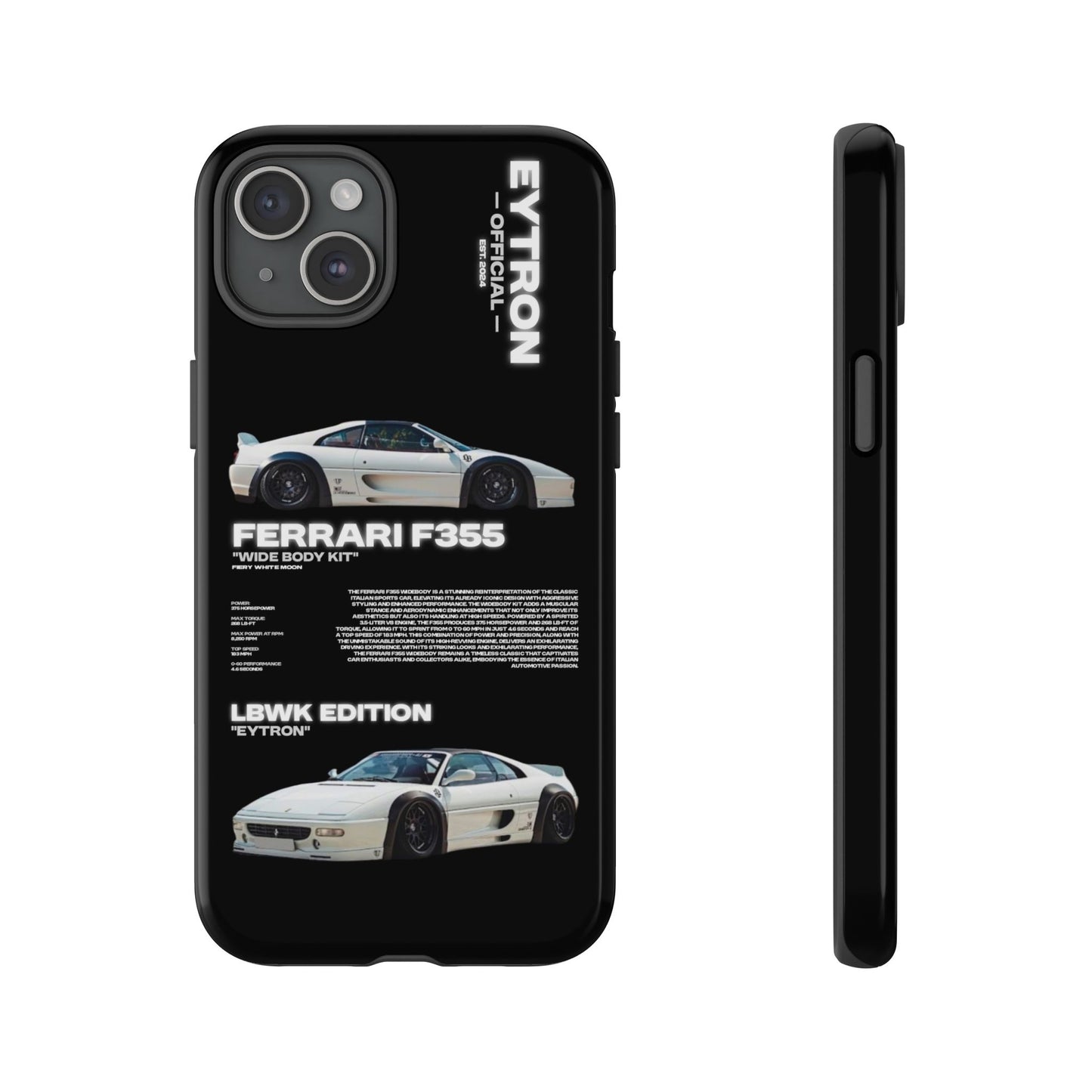 "Fiery White Moon" Sturdy Case