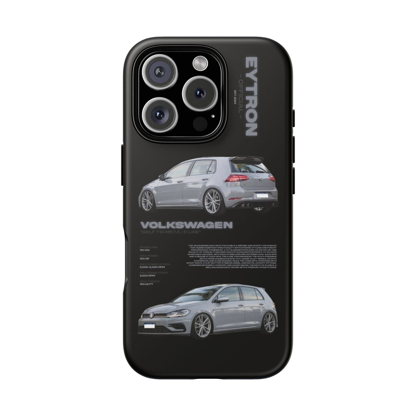 "Golf TSI MK7.5 / R Line" Sturdy Case
