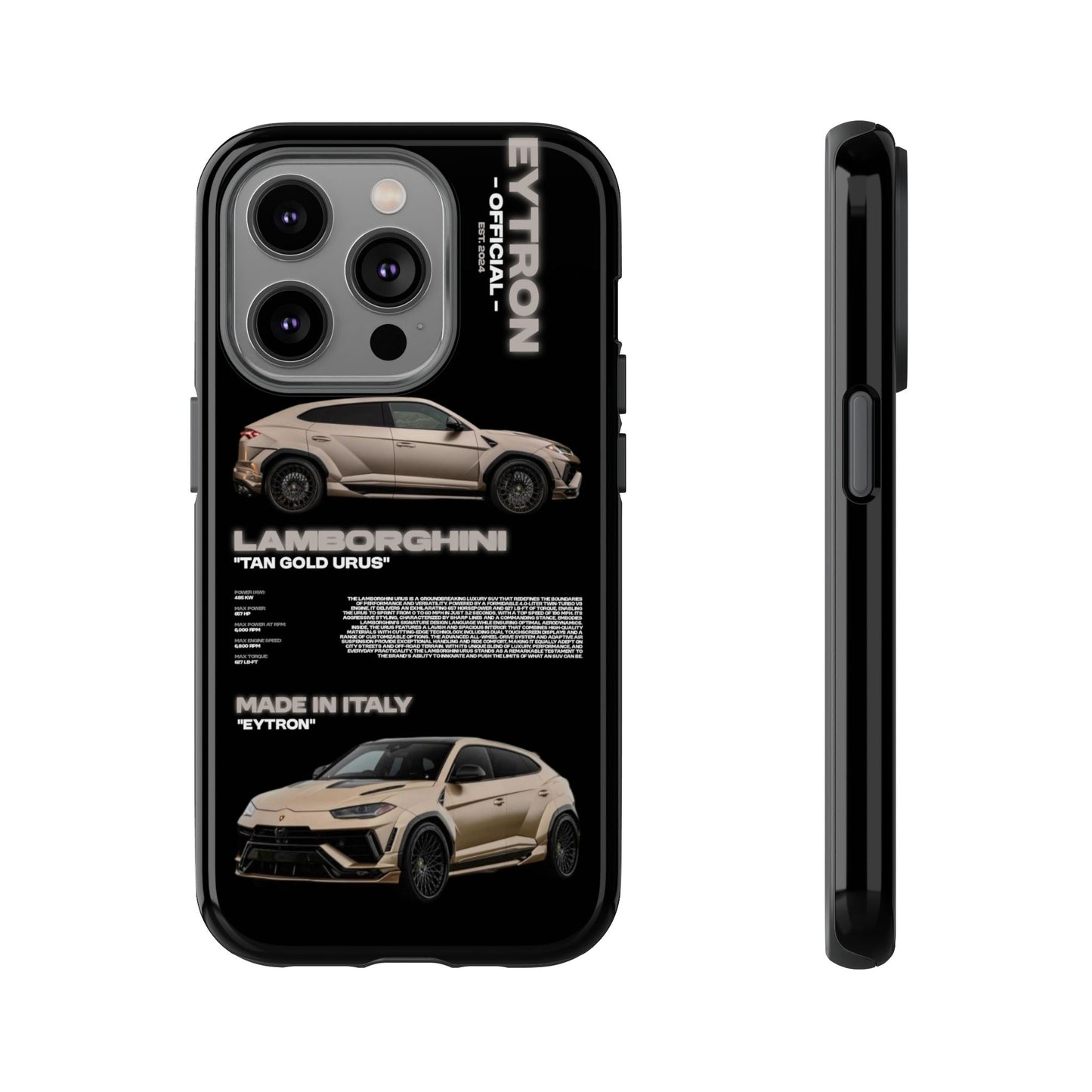 "Tan Gold Urus" Sturdy Case