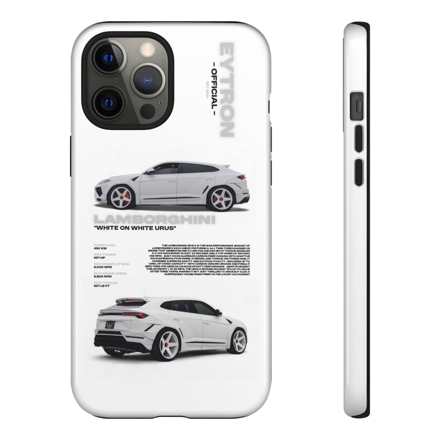 "White On White Urus" Sturdy Case