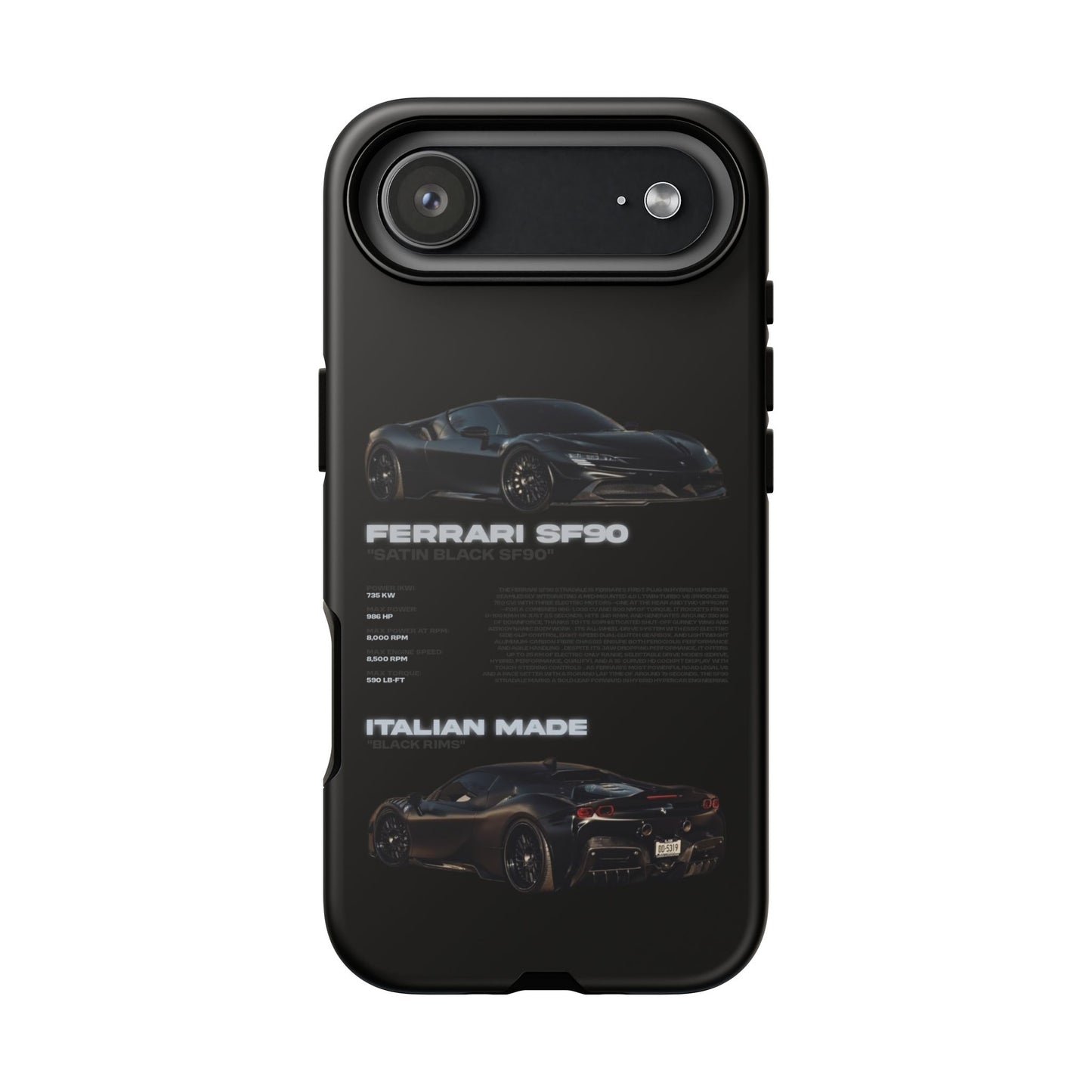 "Satin Black SF90" Sturdy Case