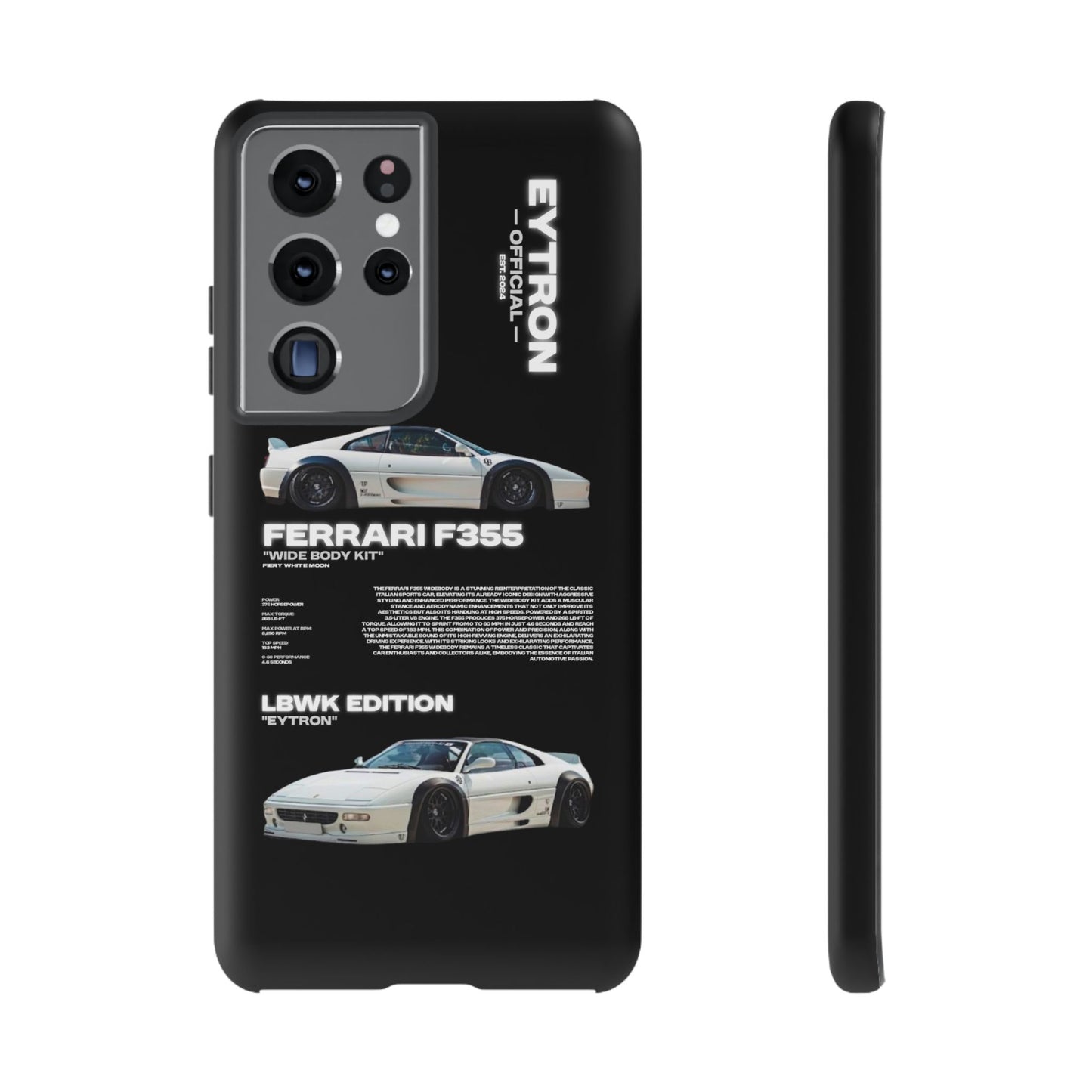"Fiery White Moon" Sturdy Case