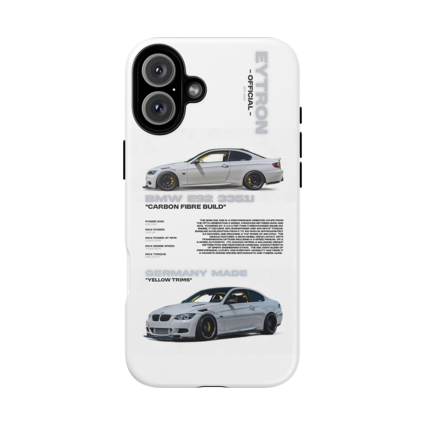 "Carbon E92" Sturdy Case