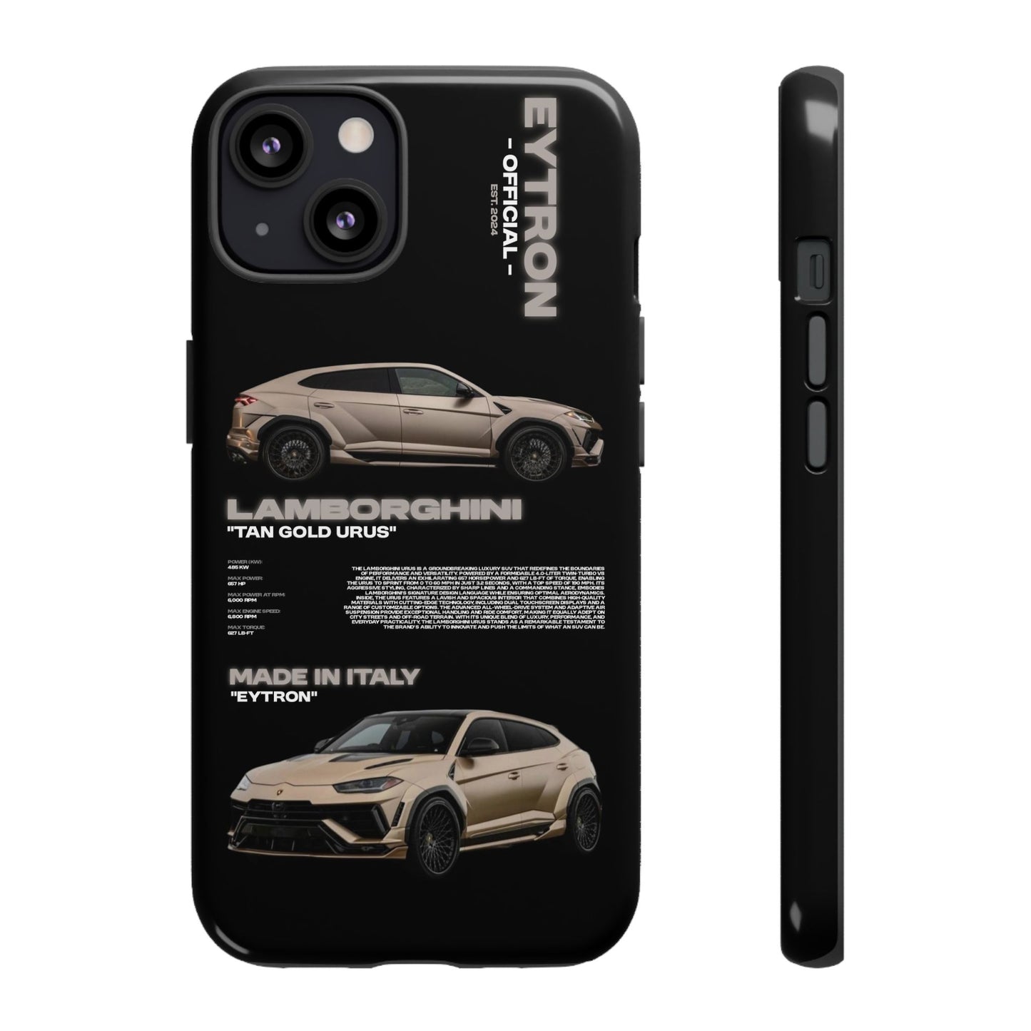 "Tan Gold Urus" Sturdy Case