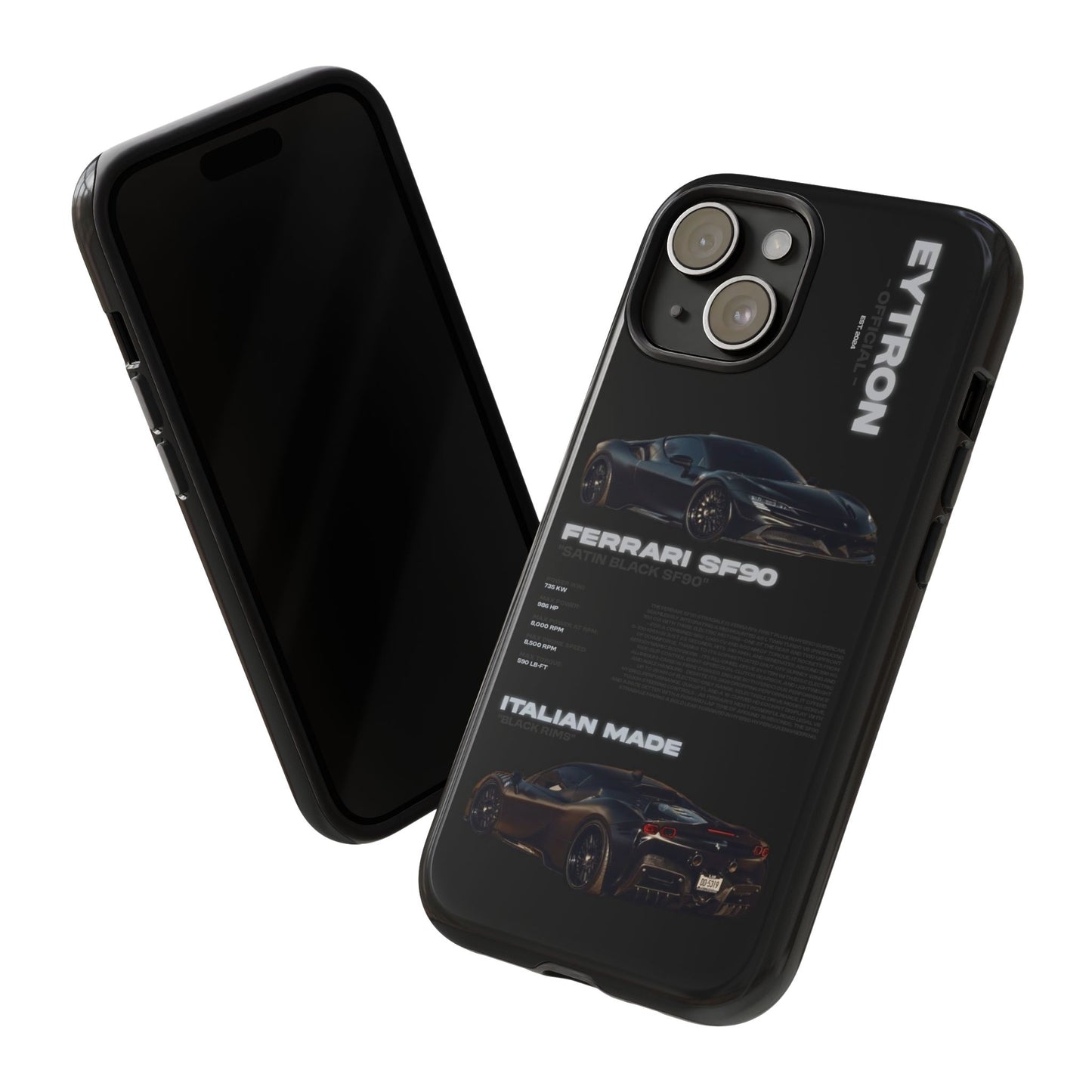 "Satin Black SF90" Sturdy Case