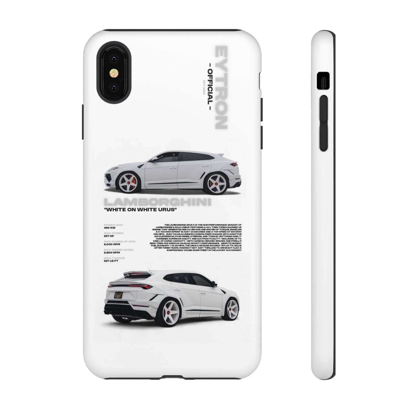 "White On White Urus" Sturdy Case