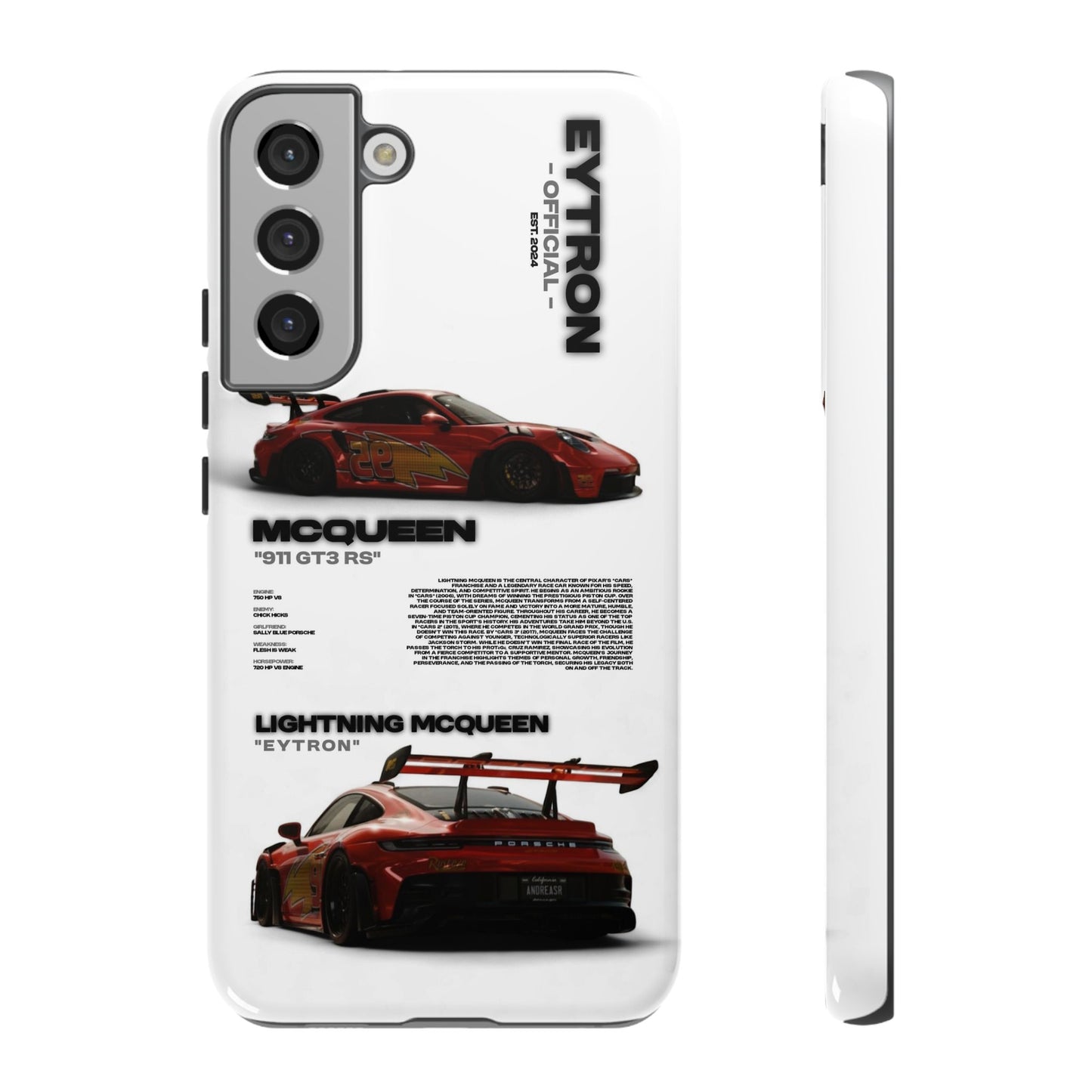 "McQueen" White Tough Case