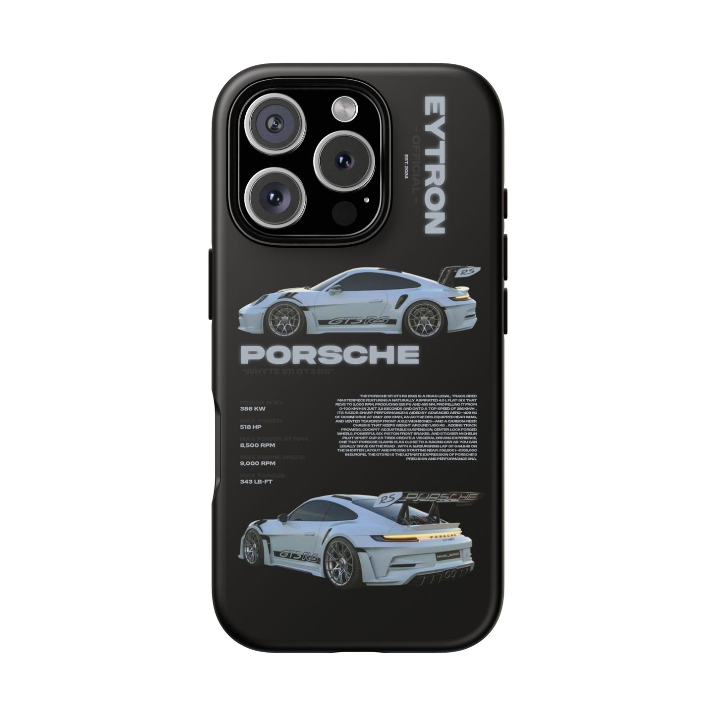 "Whyte 911 GT3 RS" Sturdy Case