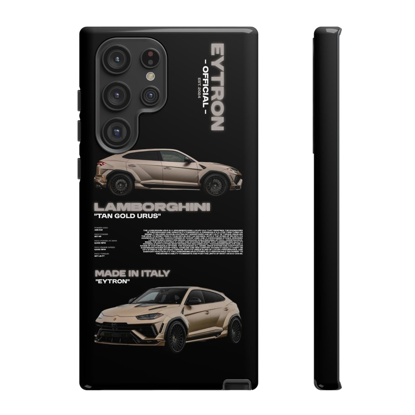 "Tan Gold Urus" Sturdy Case