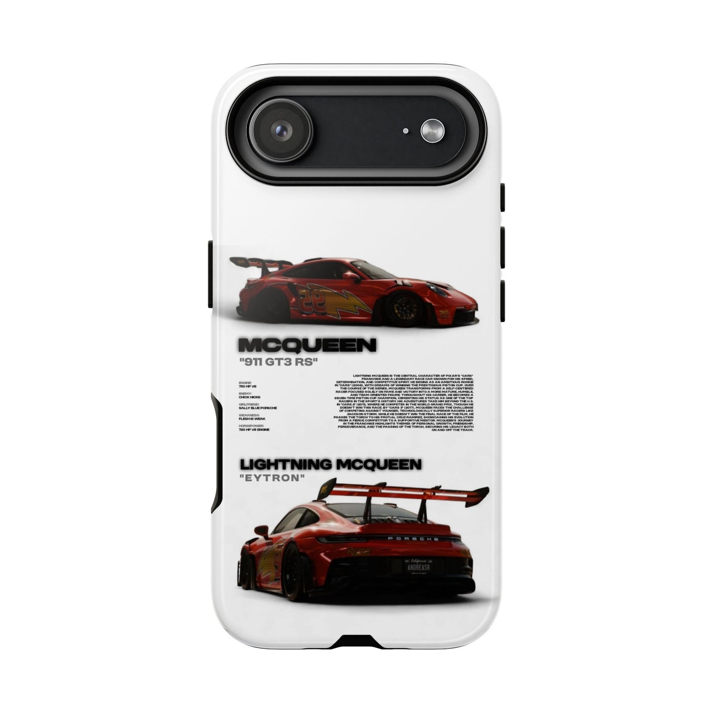 "McQueen" White Tough Case