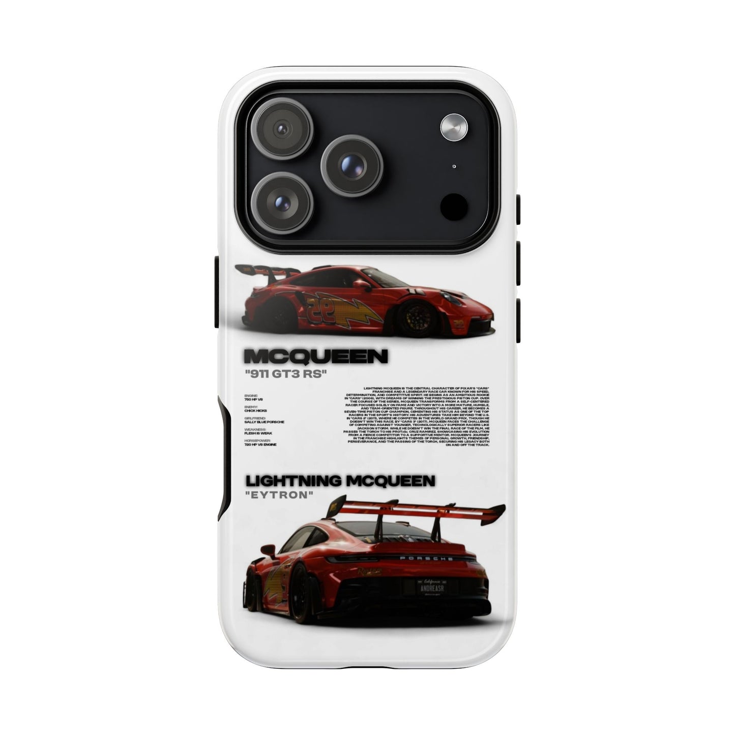 "McQueen" White Tough Case
