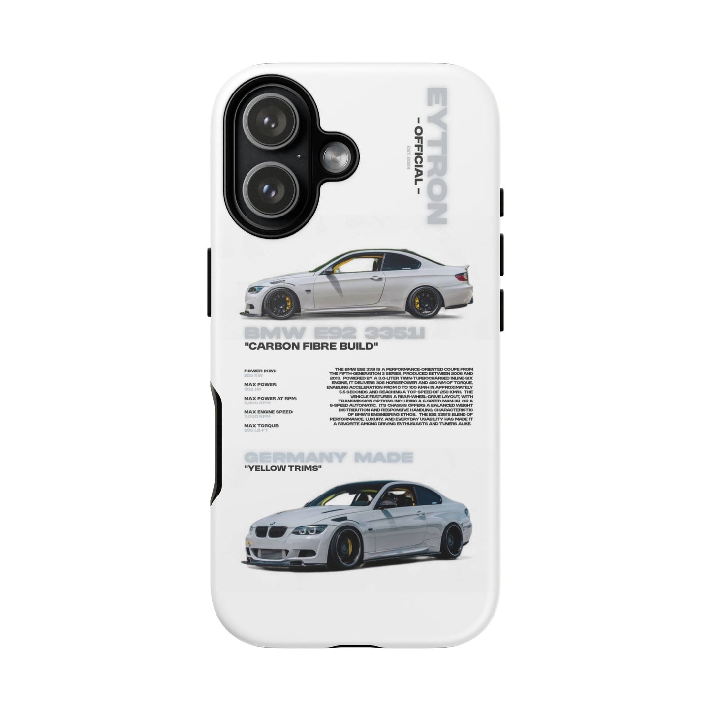 "Carbon E92" Sturdy Case