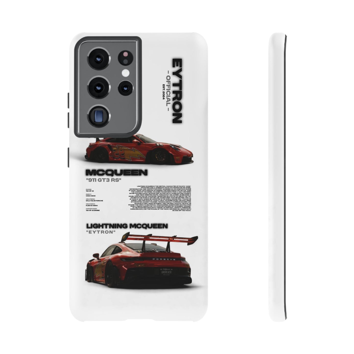 "McQueen" White Tough Case