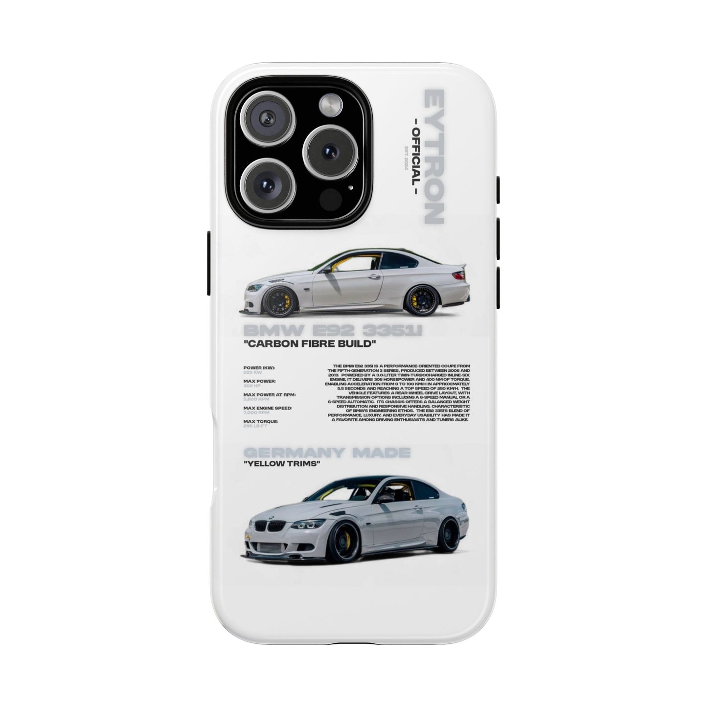 "Carbon E92" Sturdy Case