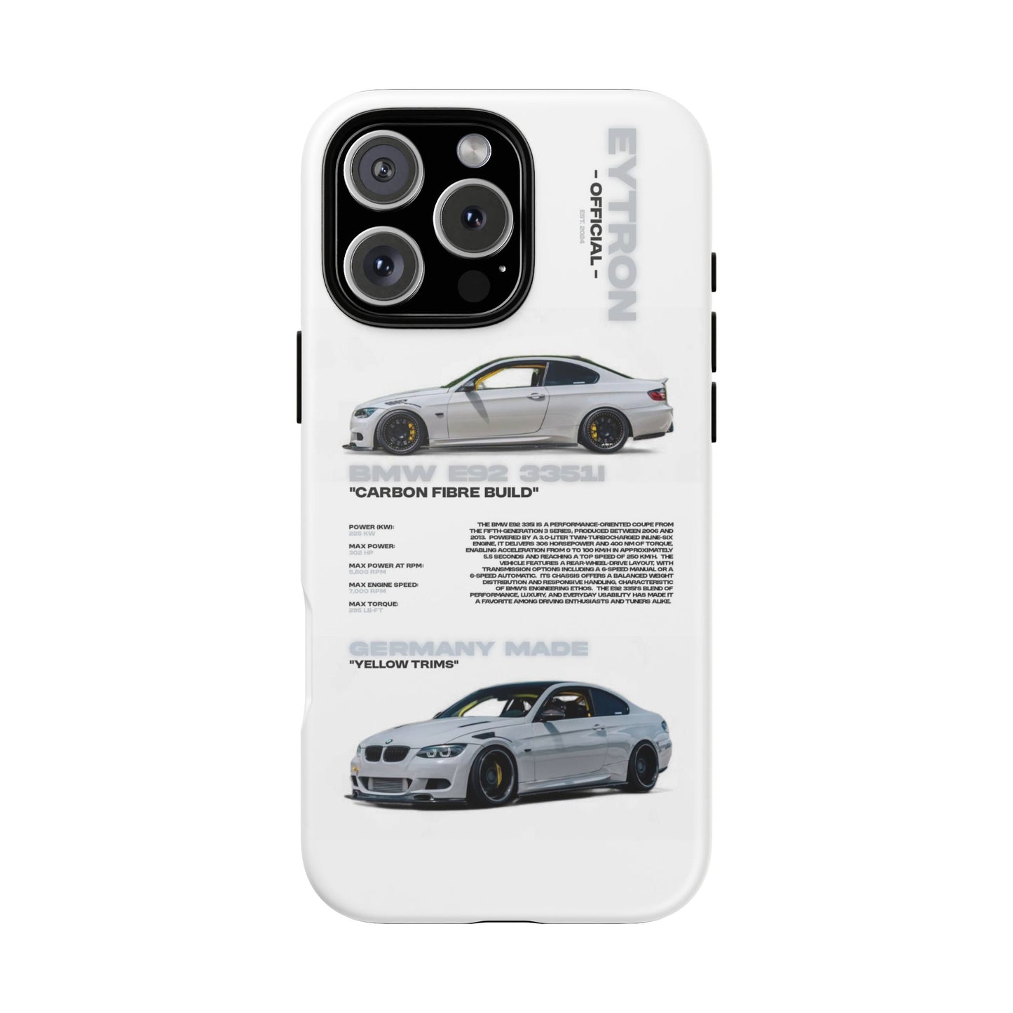 "Carbon E92" Sturdy Case