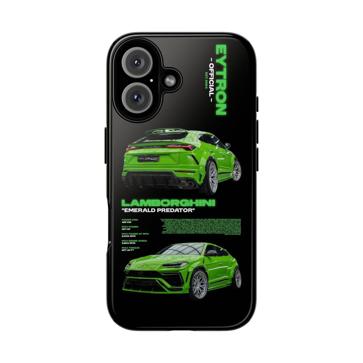 "Emerald Predator" Sturdy Case