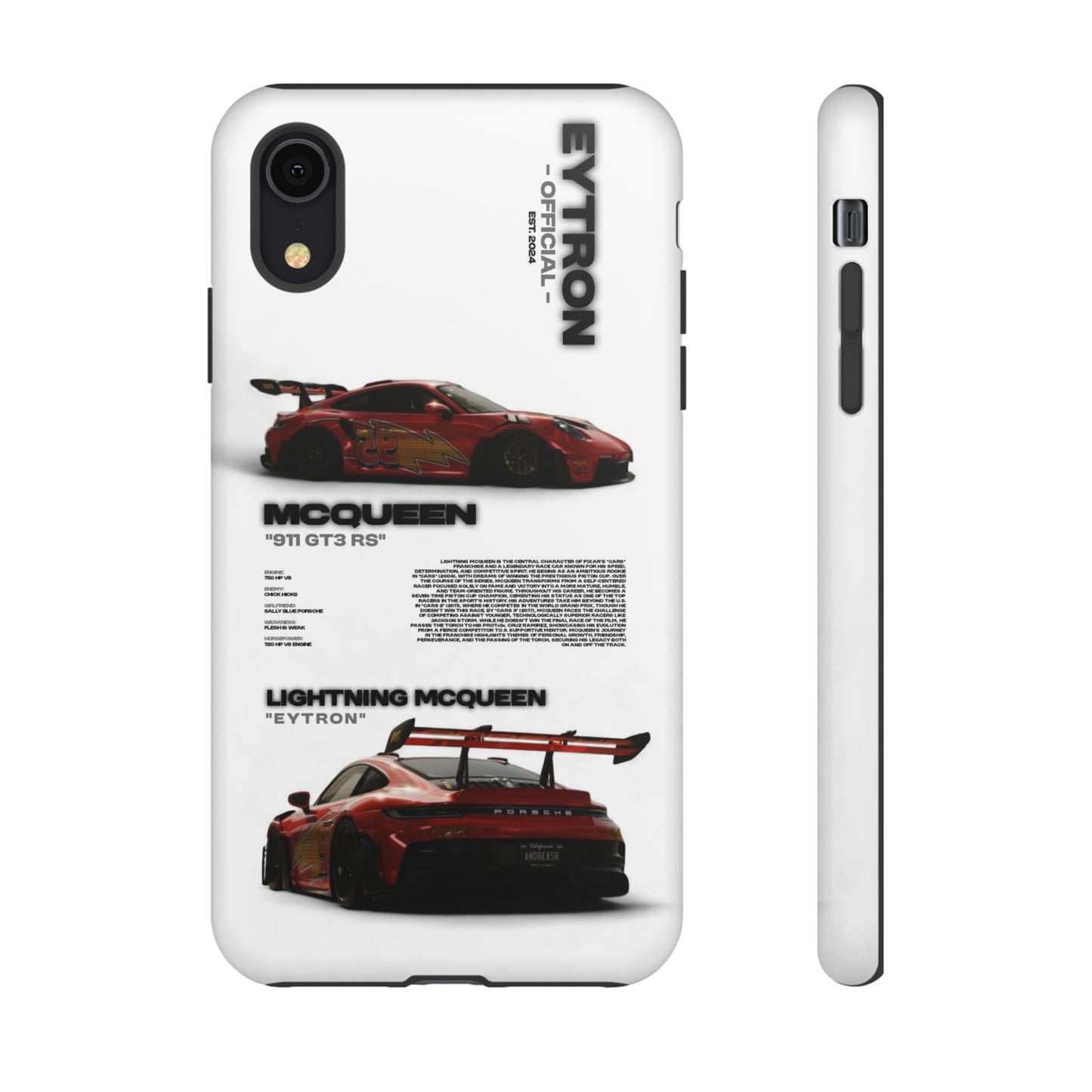 "McQueen" White Tough Case