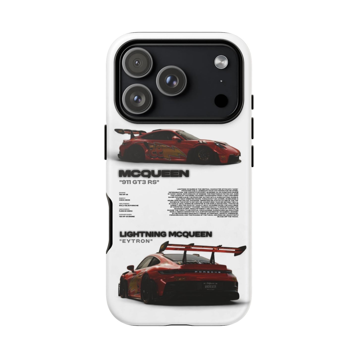 "McQueen" White Tough Case