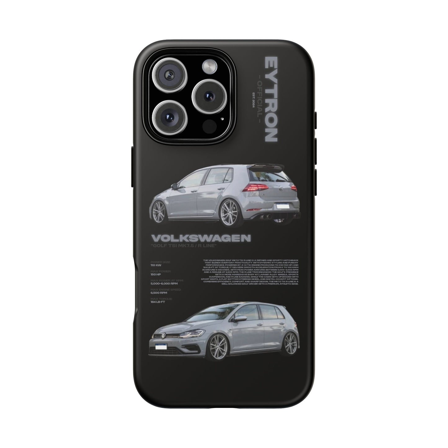 "Golf TSI MK7.5 / R Line" Sturdy Case