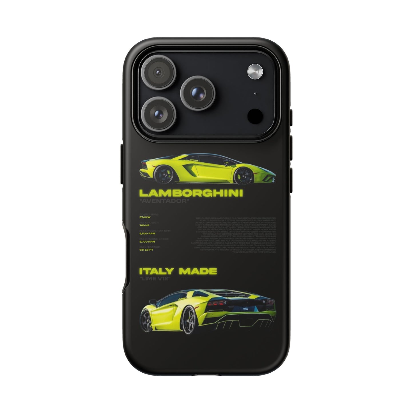 "Lime Bull" Sturdy Case