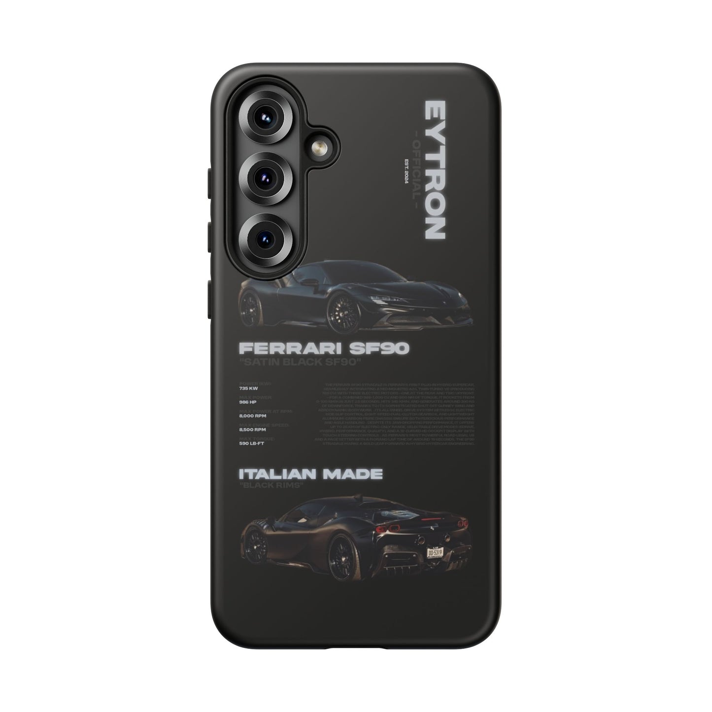 "Satin Black SF90" Sturdy Case