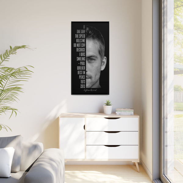 "PW" Framed Matte Canvas