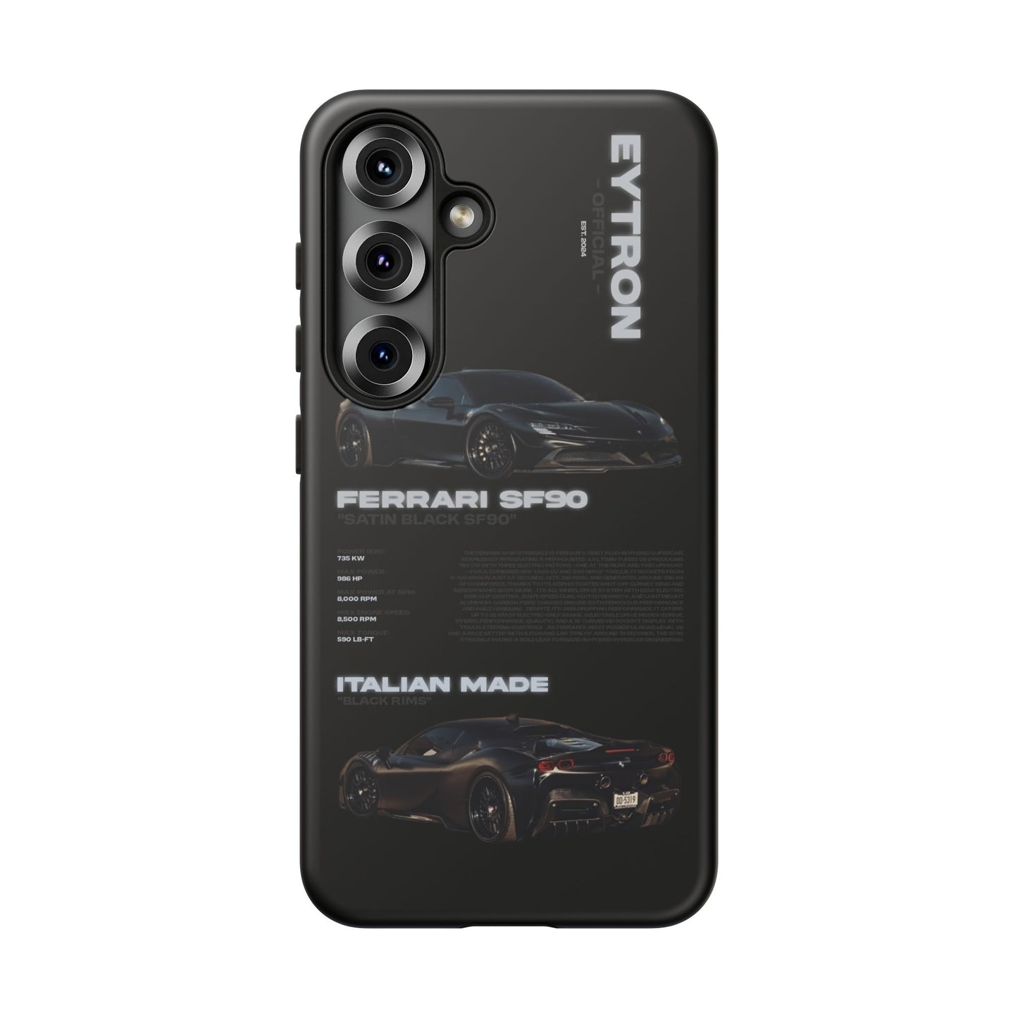"Satin Black SF90" Sturdy Case