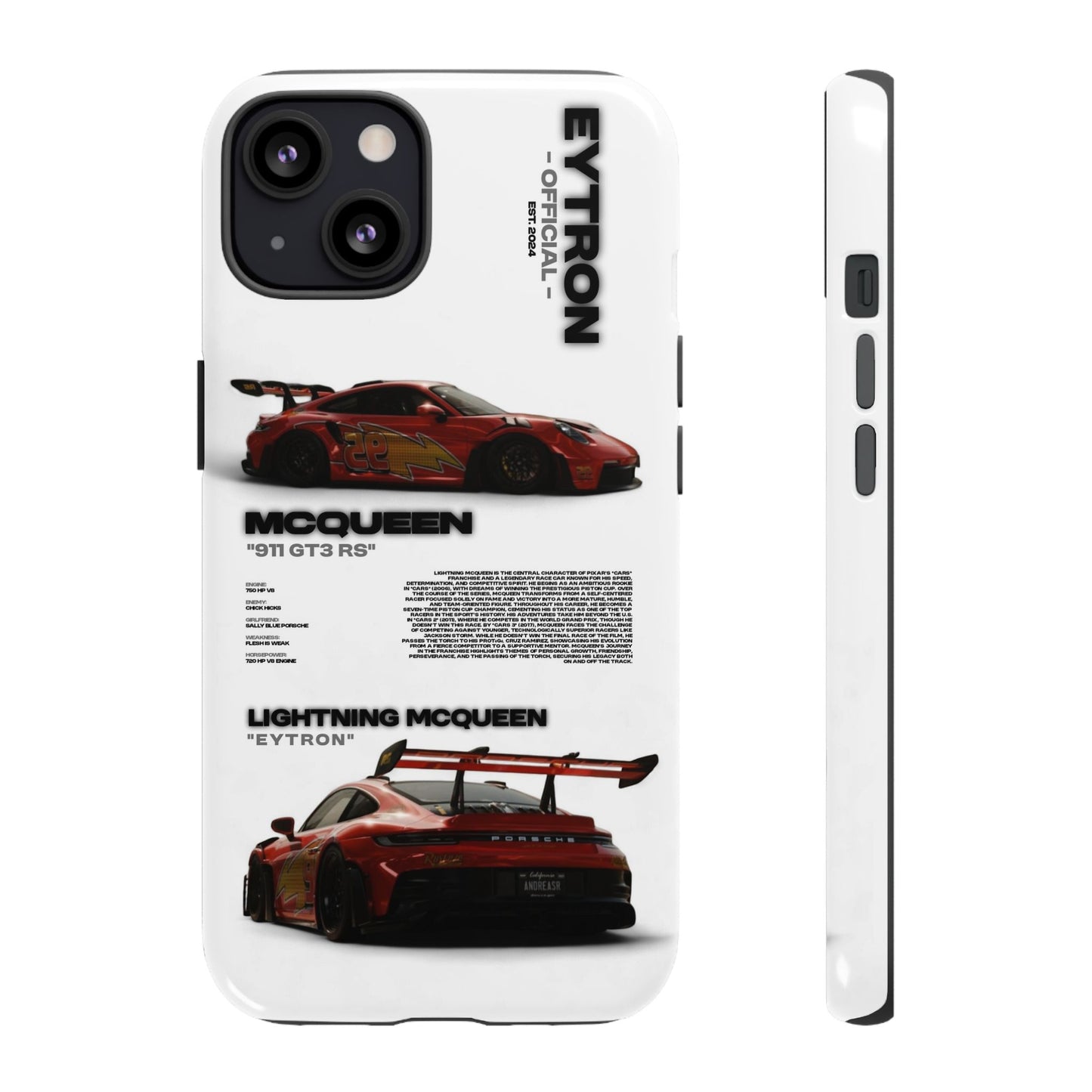 "McQueen" White Tough Case