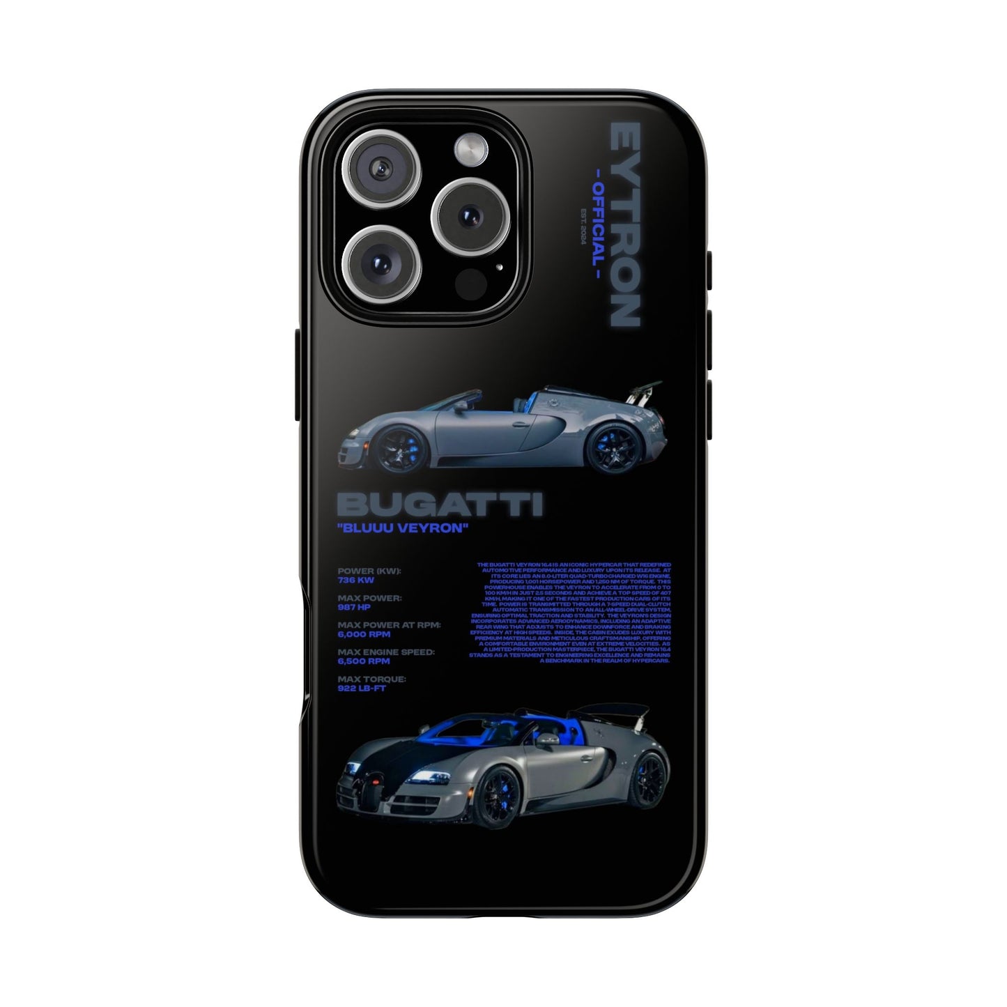 "Bluuu Veyron" Sturdy Case