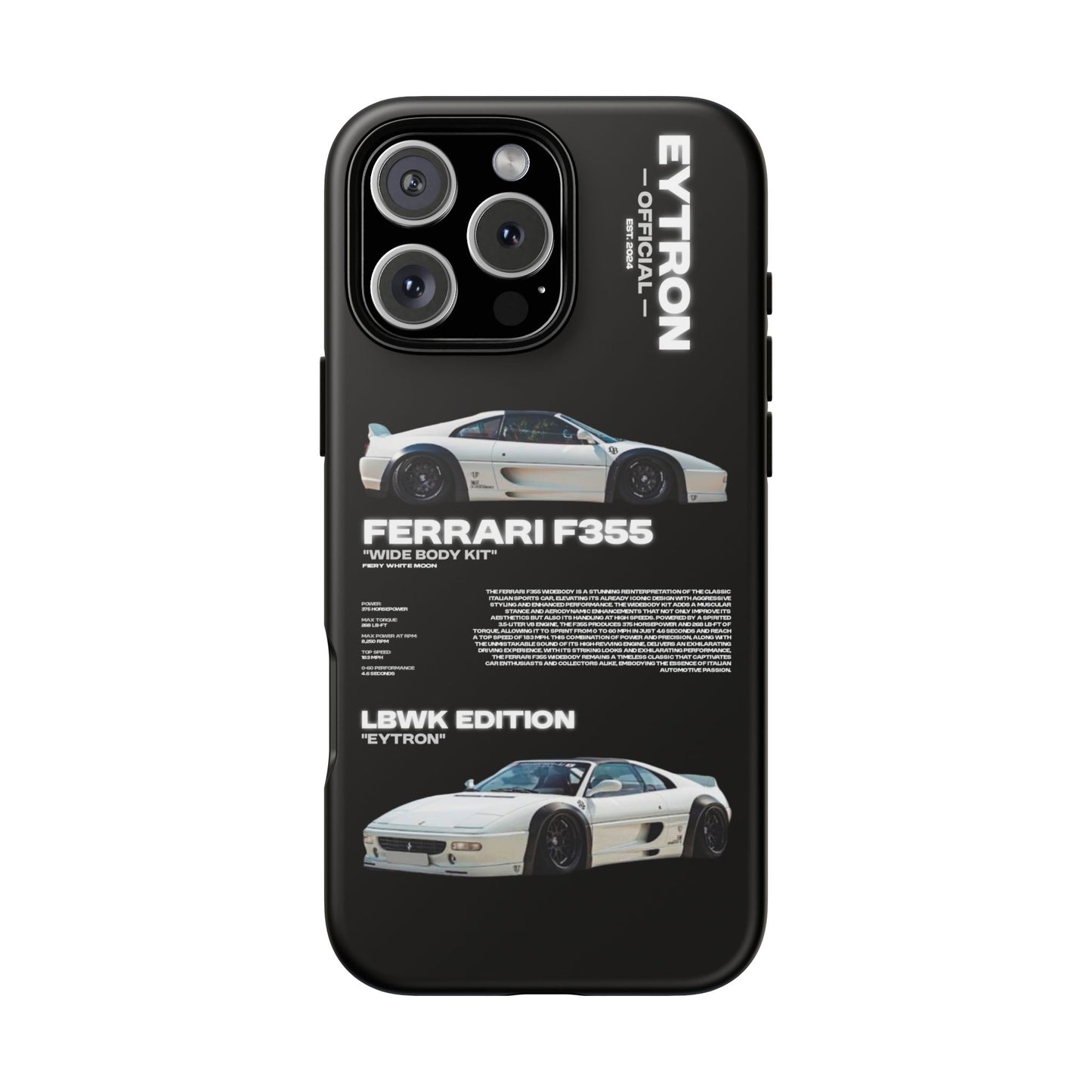 "Fiery White Moon" Sturdy Case