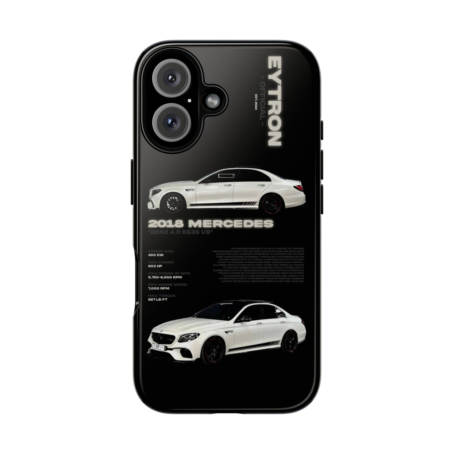 "Benz 4.0 E63S V8" Sturdy Case
