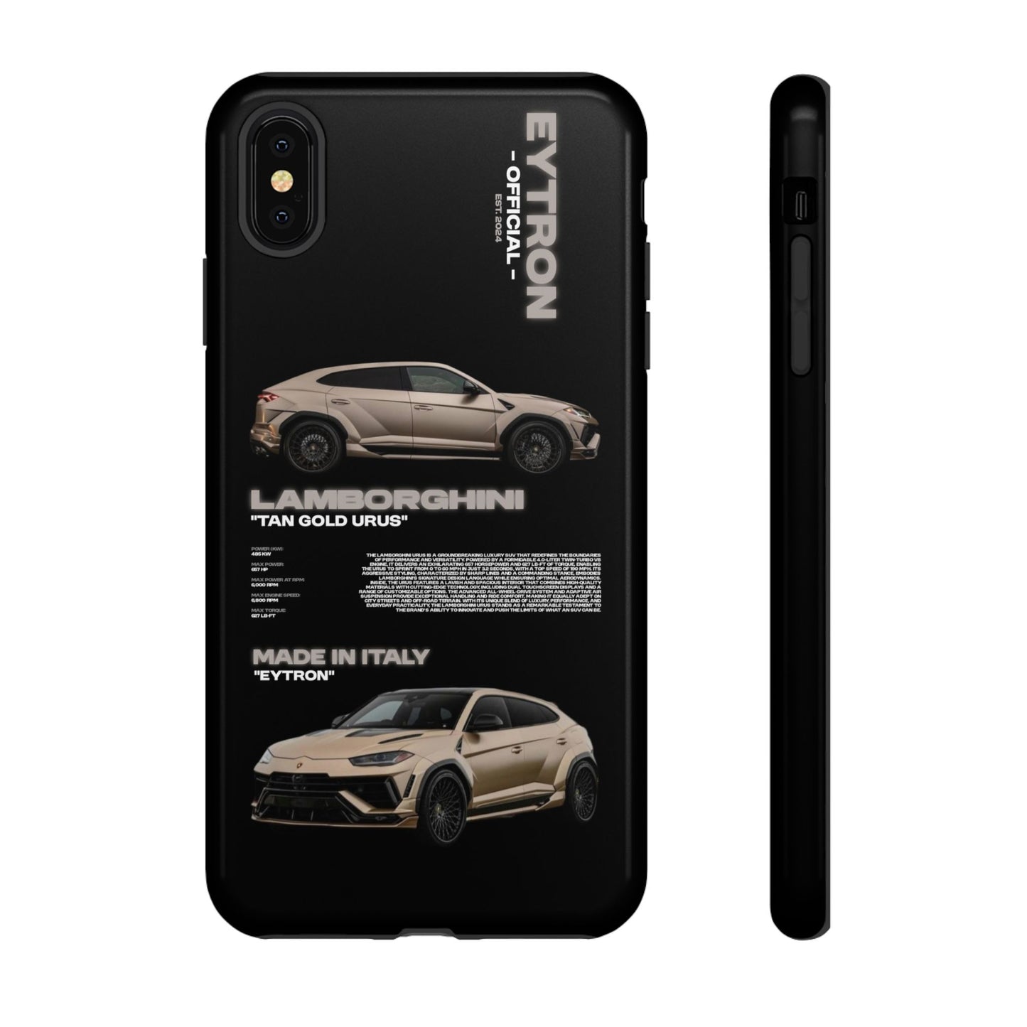 "Tan Gold Urus" Sturdy Case