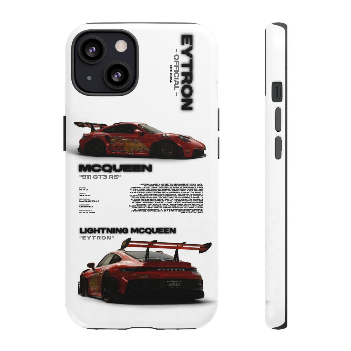 "McQueen" White Tough Case