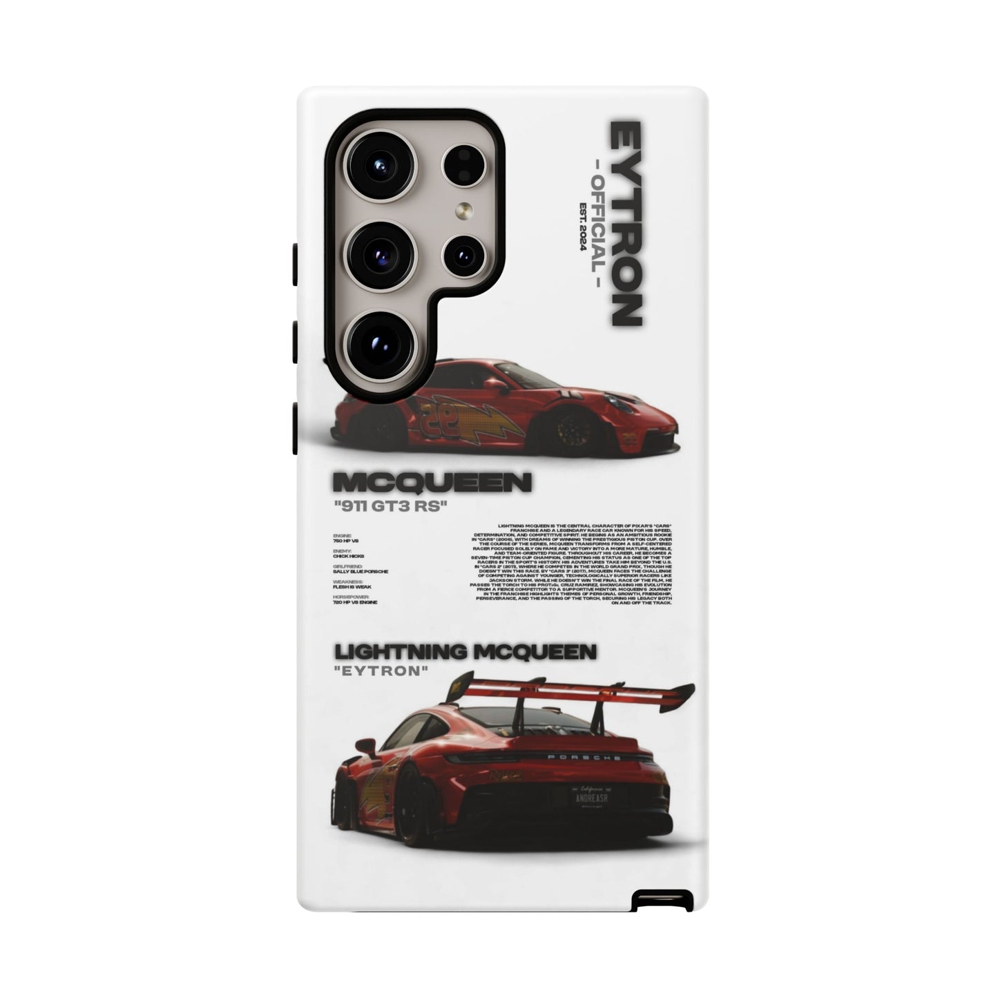 "McQueen" White Tough Case