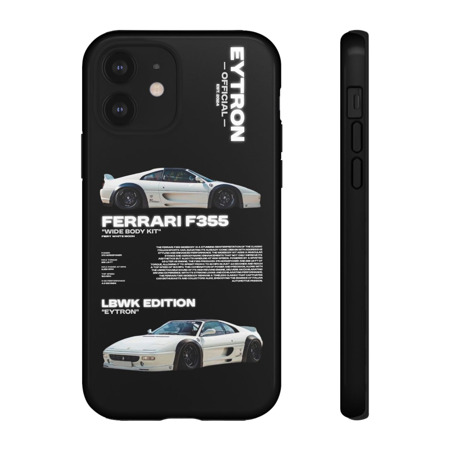 "Fiery White Moon" Sturdy Case