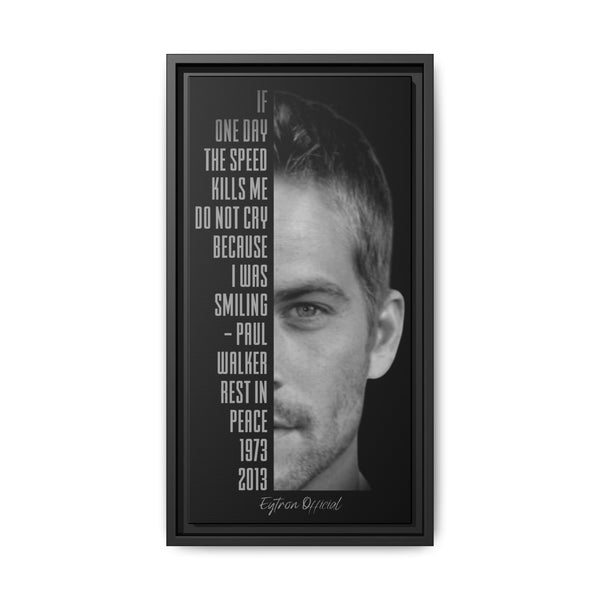 "PW" Framed Matte Canvas