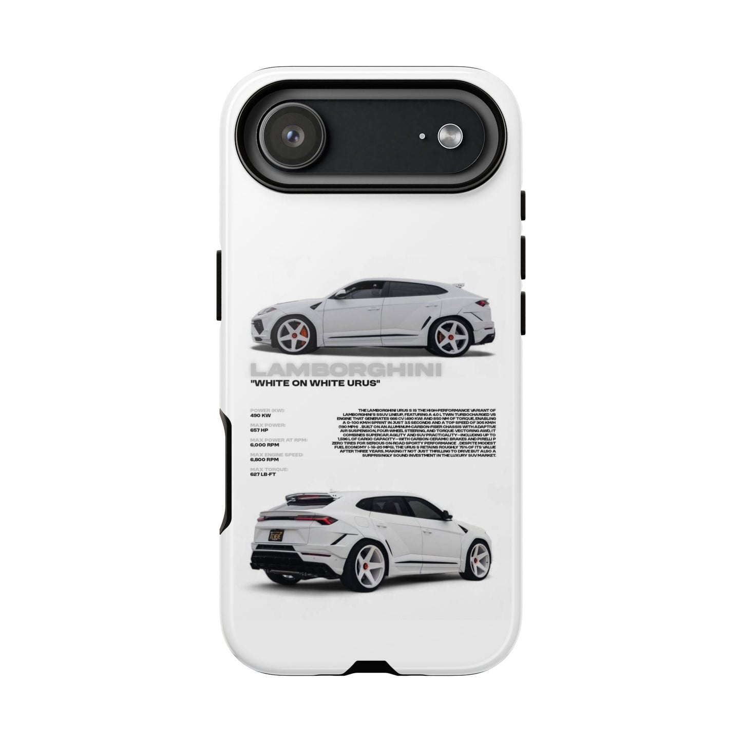 "White On White Urus" Sturdy Case