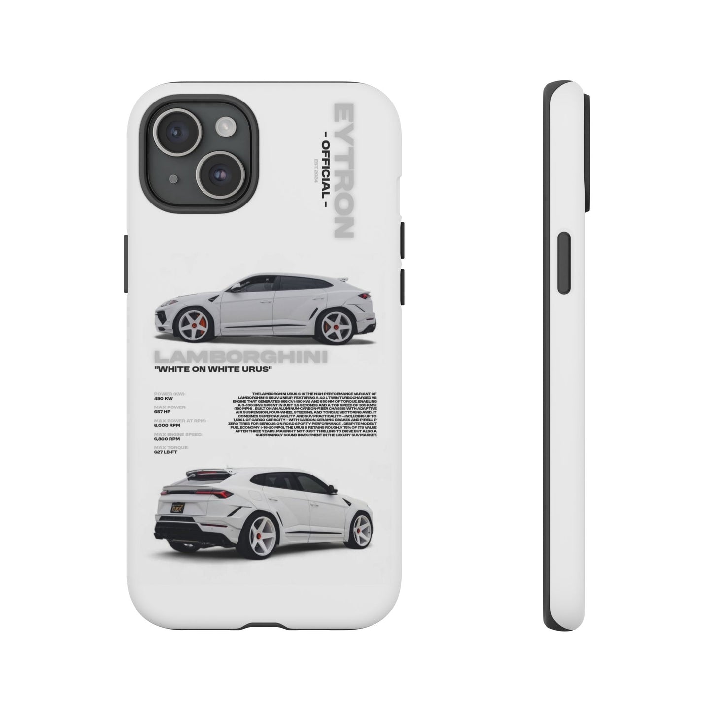"White On White Urus" Sturdy Case