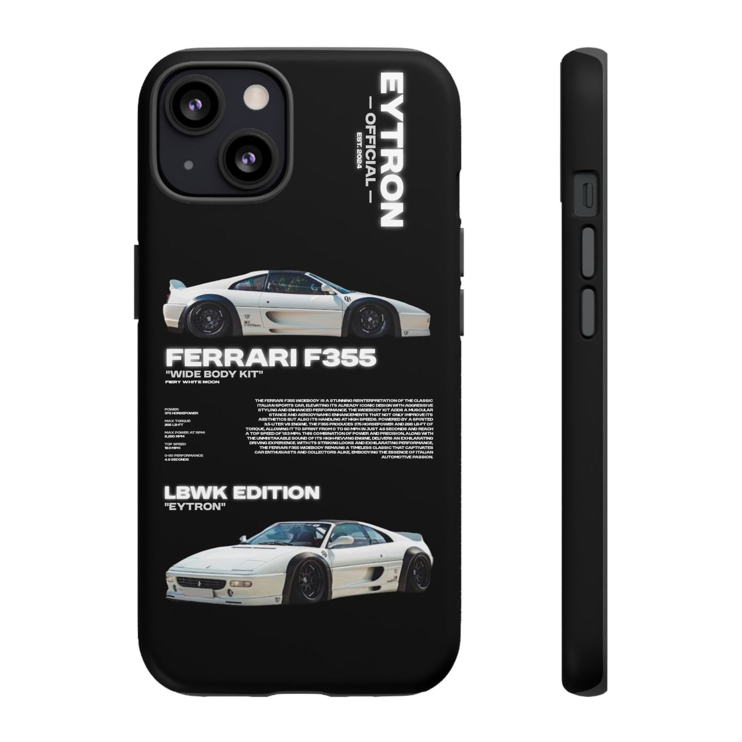 "Fiery White Moon" Sturdy Case