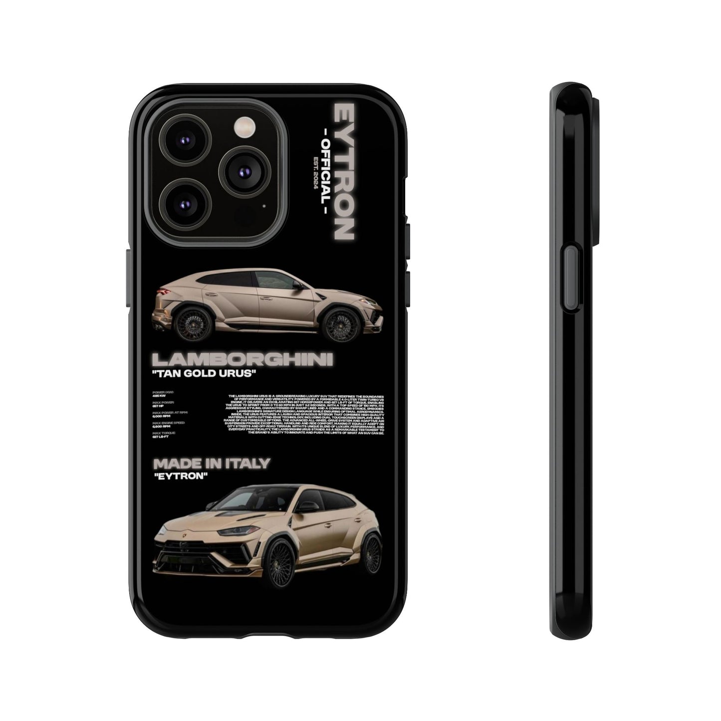 "Tan Gold Urus" Sturdy Case