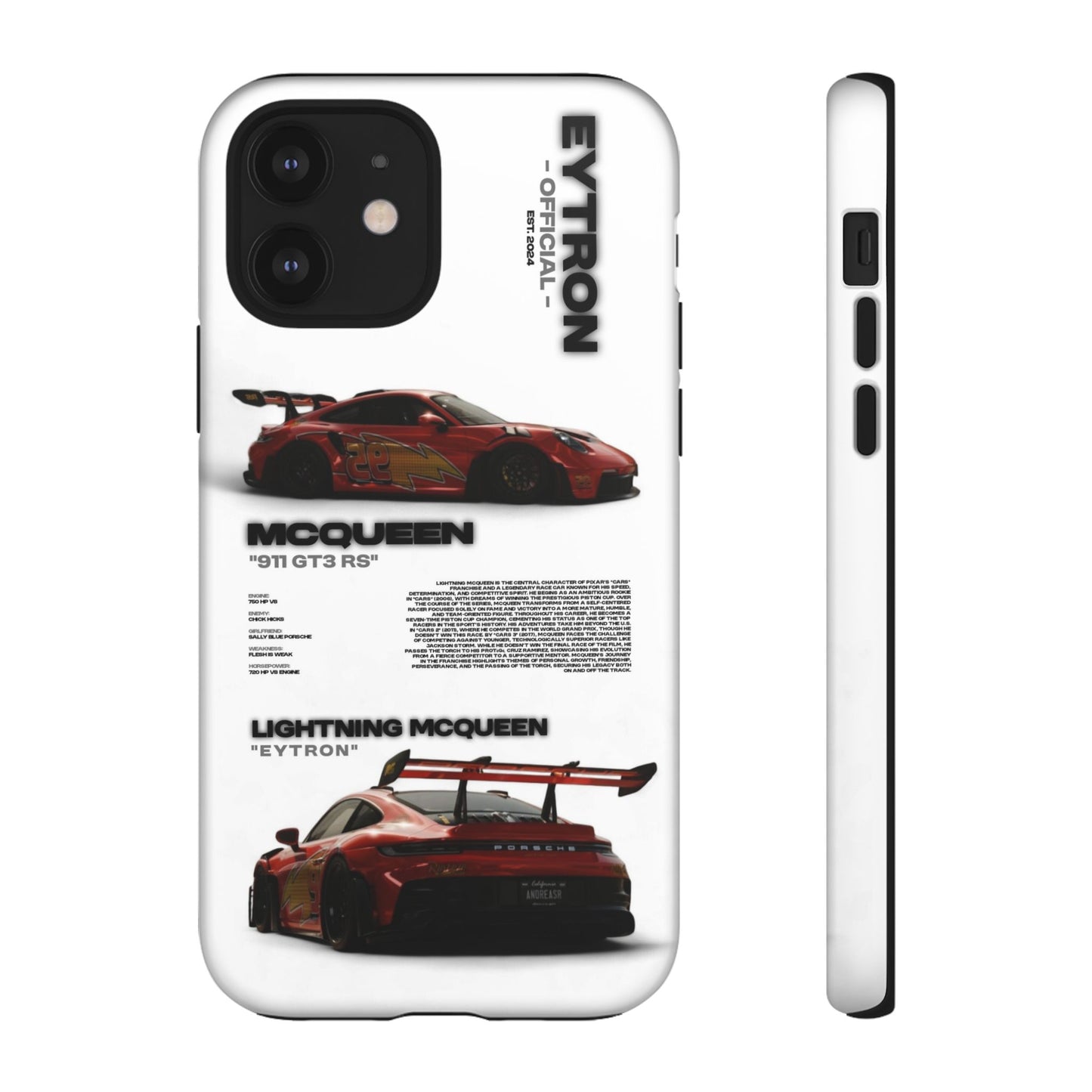 "McQueen" White Tough Case