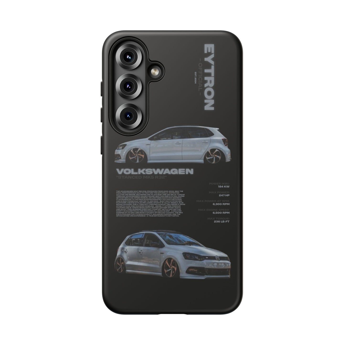 "Stanced MK5 R32" Sturdy Case