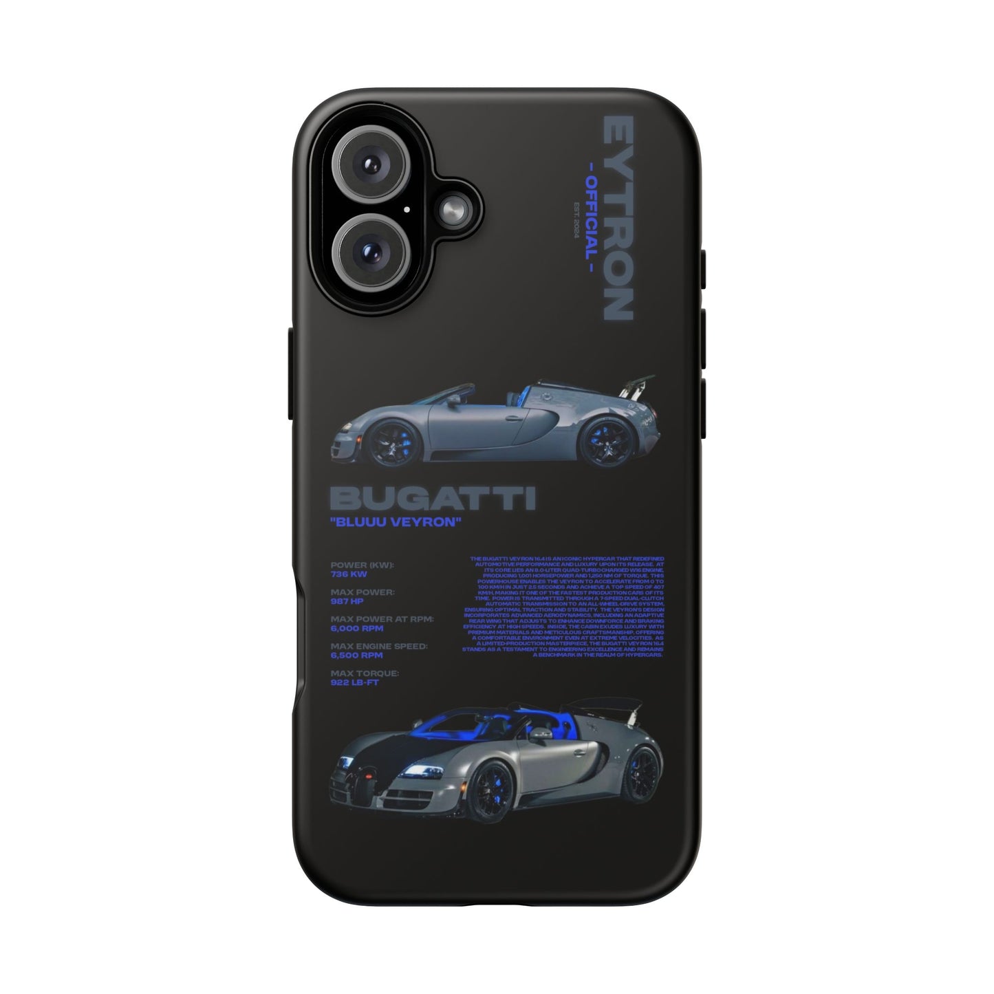 "Bluuu Veyron" Sturdy Case