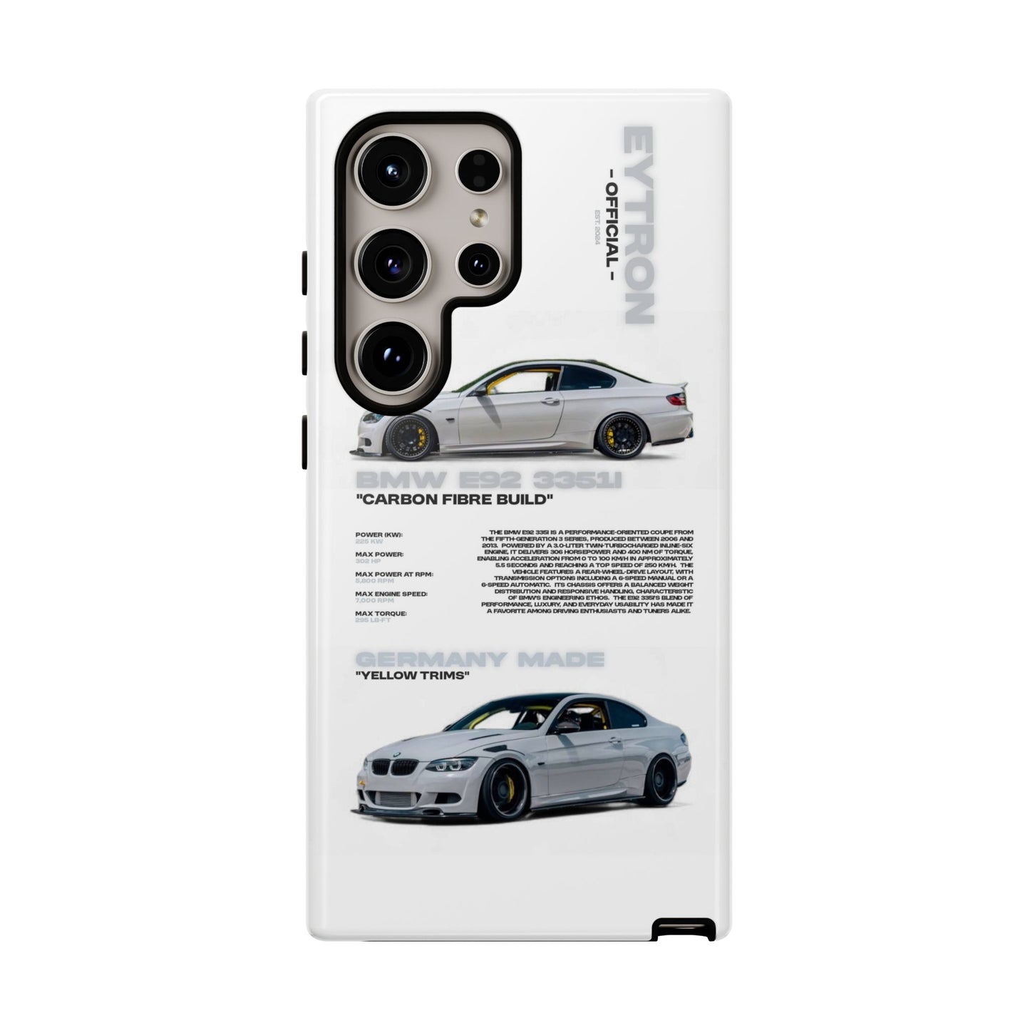 "Carbon E92" Sturdy Case