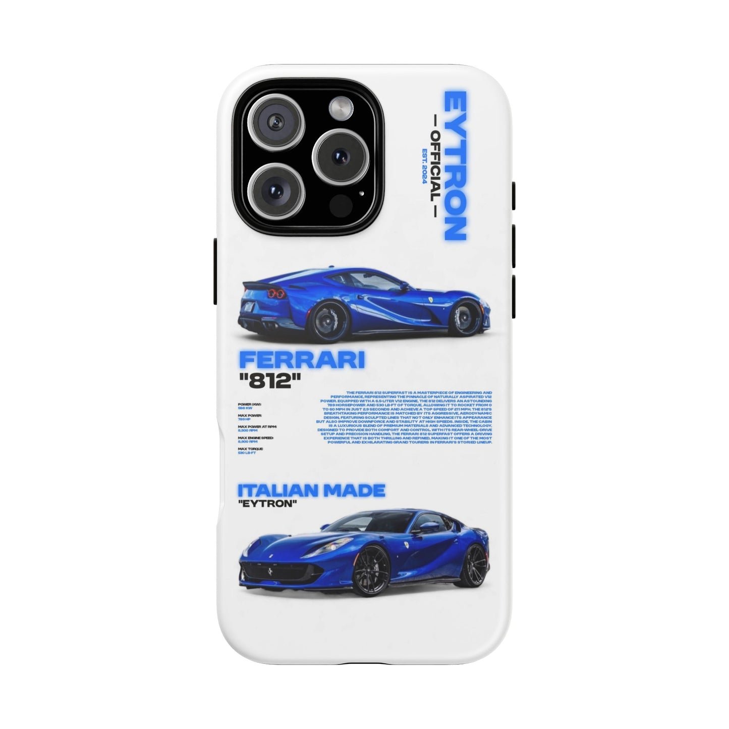 "Blue Thunder" Sturdy Case