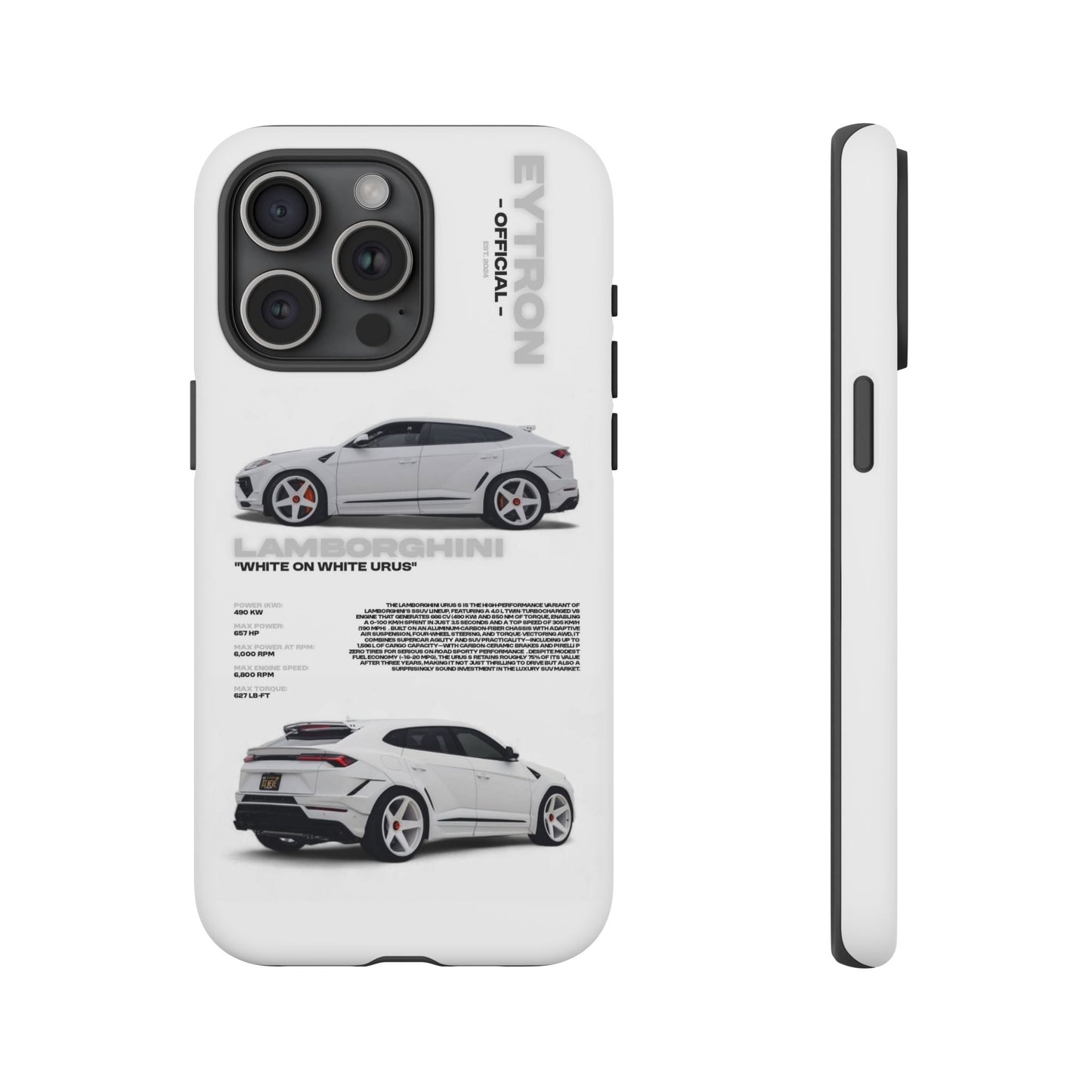 "White On White Urus" Sturdy Case